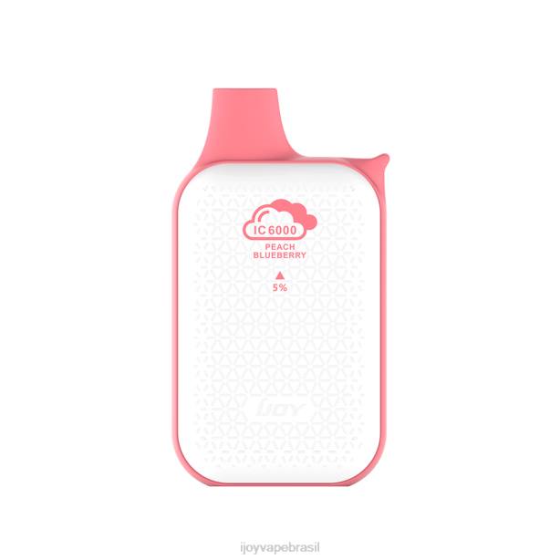 iJOY Bar IC6000 descartável mirtilo pêssego DZZ6208 iJOY vape disposable