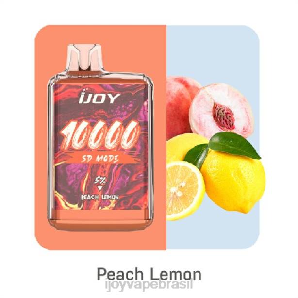 iJOY Bar SD10000 descartável limão pêssego DZZ6168 iJOY vape disposable