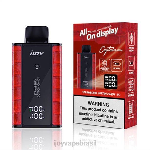 iJOY Bar Captain descartável algodão doce de morango DZZ695 iJOY store