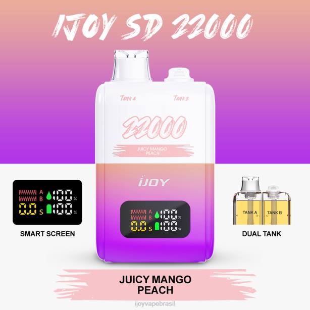 iJOY SD 22000 descartável suculento manga pêssego DZZ6156 iJOY vape shop